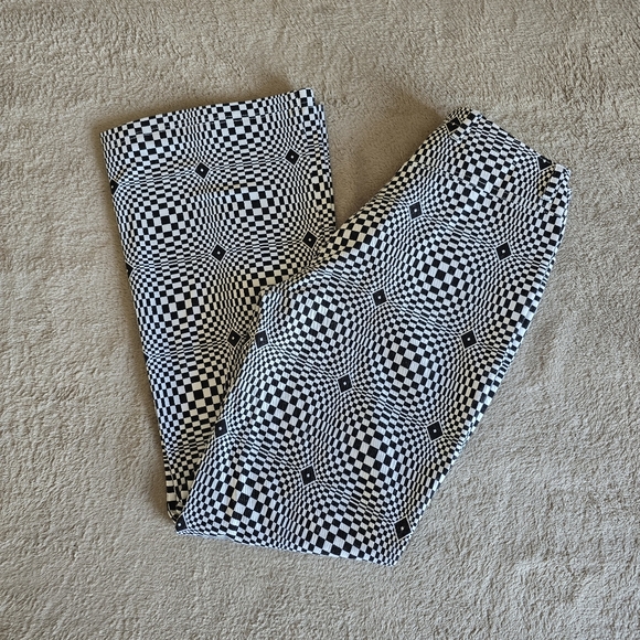 Escada Optical Illusion Flare Pants size 34 - Picture 2 of 14